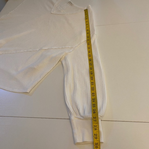 We The Free Coraline Oversized Thermal Top White Size Medium - Picture 14 of 14